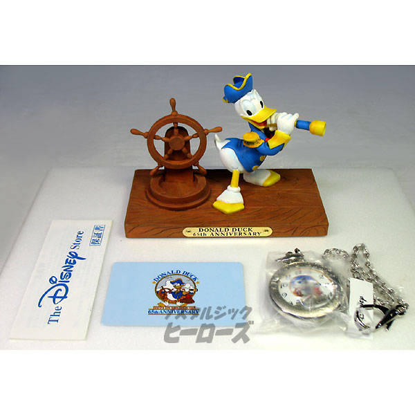 ドナルドダック 生誕65周年記念 Donald Duck 陶器製 フィギュア